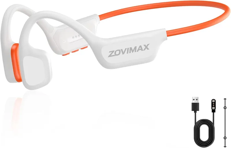 ZOVIMAX X7 MAX Schwimmkopfhörer – Weiß / Orange