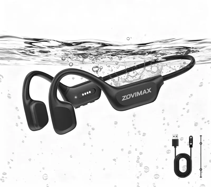 ZOVIMAX X7 MAX Schwimmkopfhörer – Schwarz